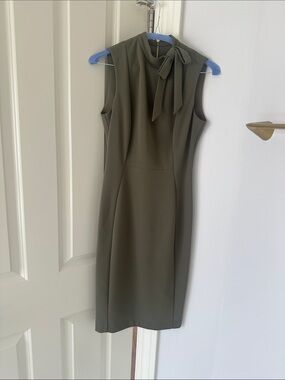 Olive green Calvin Klein dress